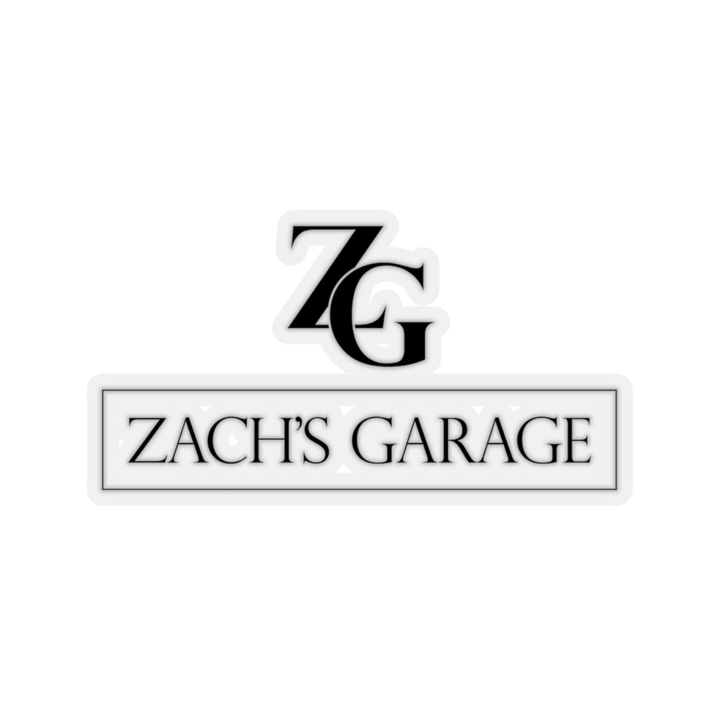 Full Zachs's garage Sticker