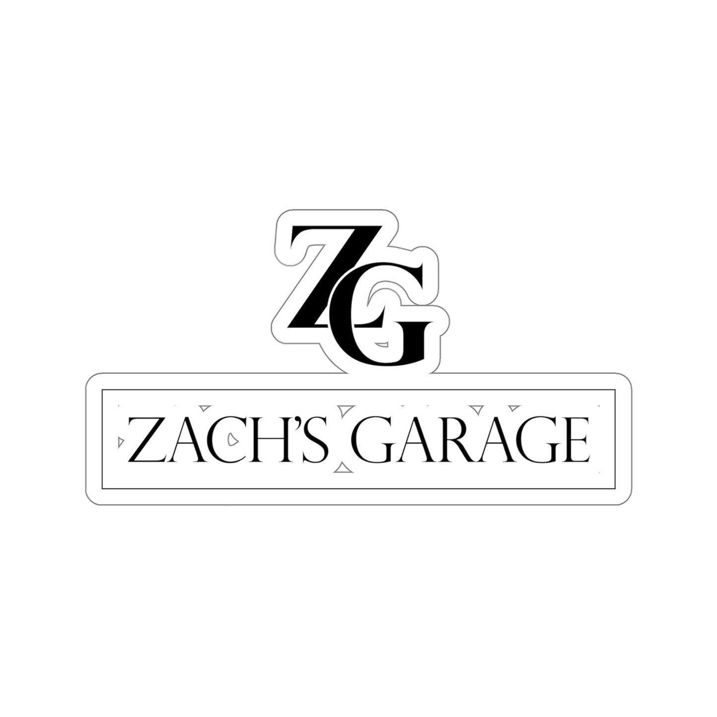 Full Zachs's garage Sticker