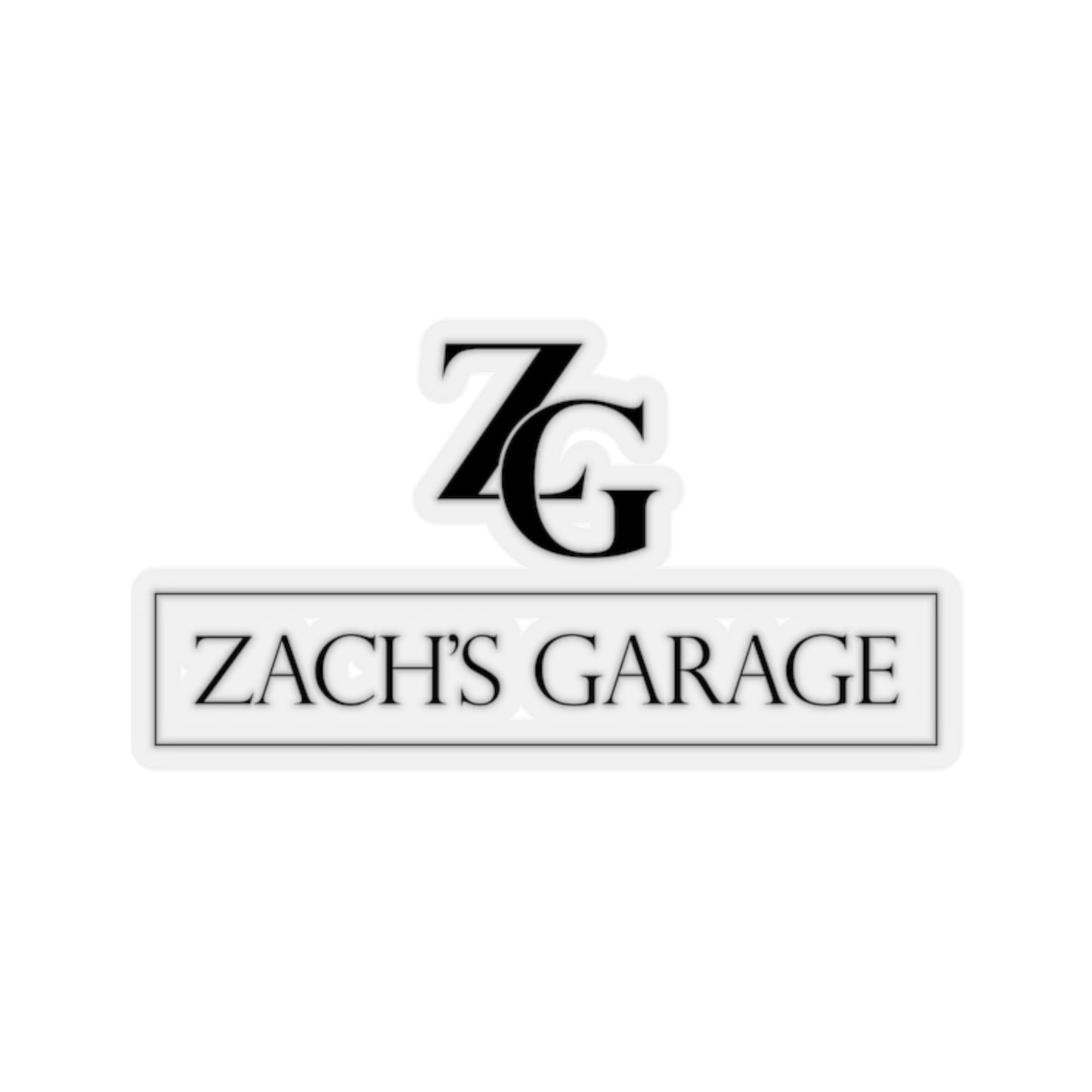 Full Zachs's garage Sticker