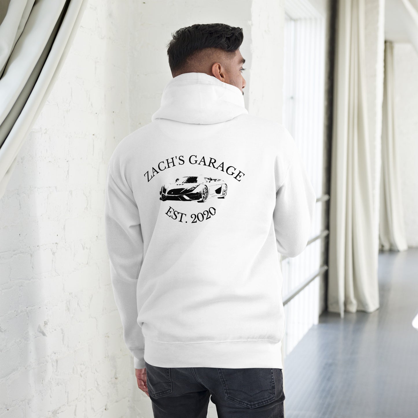 ZG white Unisex Hoodie